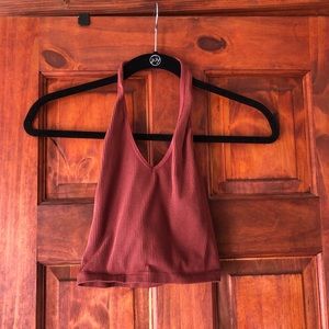 Urban outfitters crop halter top